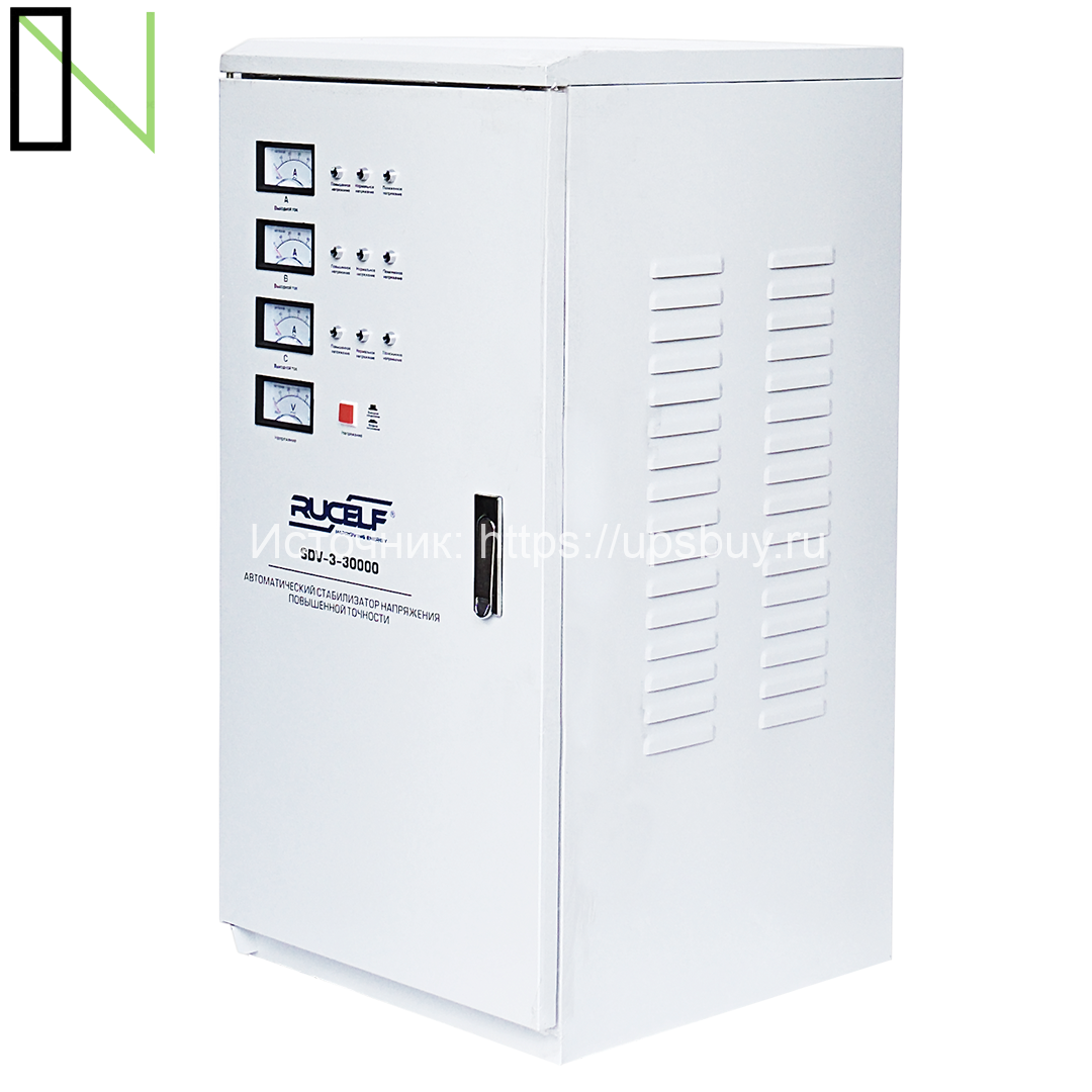 3phase electromechanical stabilizer RUCELF SDV-3-30000