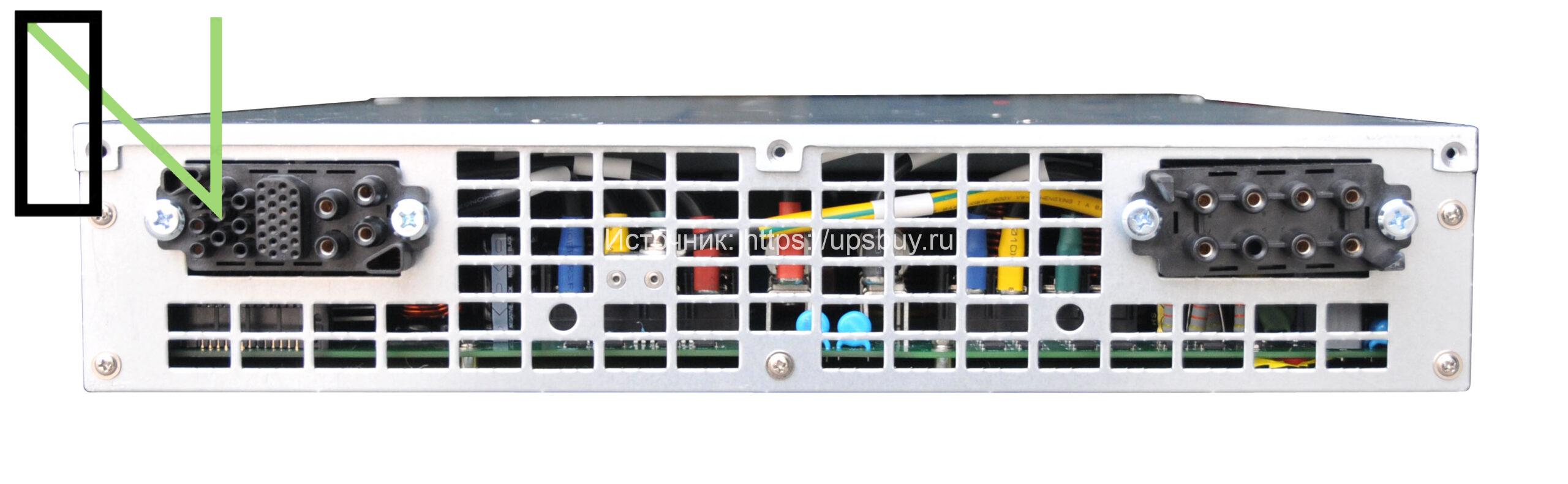 RUCELF Силовой модуль ИБП 25 кВт (вид сзади)