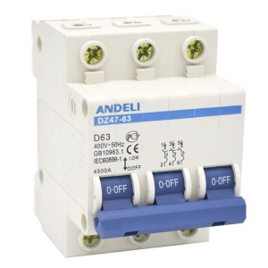 ADL01-090 - Авт. выкл. DZ47-63/3P 6A 4.5kA х-ка C (ANDELI)