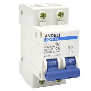 ADL01-076 - Авт. выкл. DZ47-63/2P 6A 4.5kA х-ка C (ANDELI)