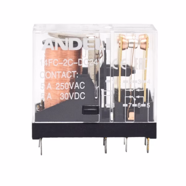 ADL09-280 - Реле JQX-14FC-2C 24V DC  (ANDELI)