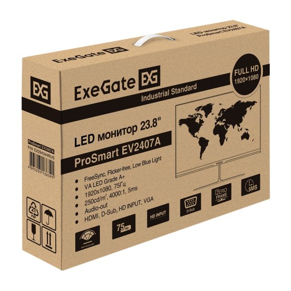 Монитор ExeGate 23.8" ProSmart EV2407A EX294344RUS — изображение 9