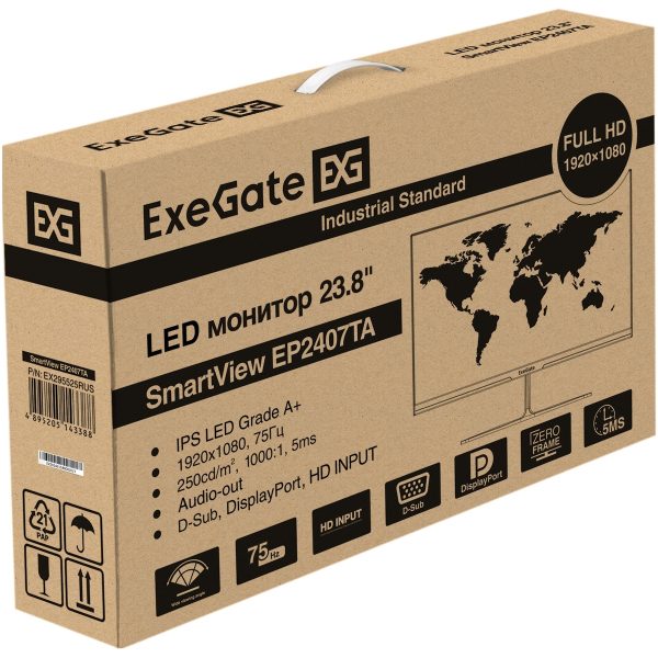 Монитор ExeGate 23.8" SmartView EP2407TA EX295525RUS — изображение 9