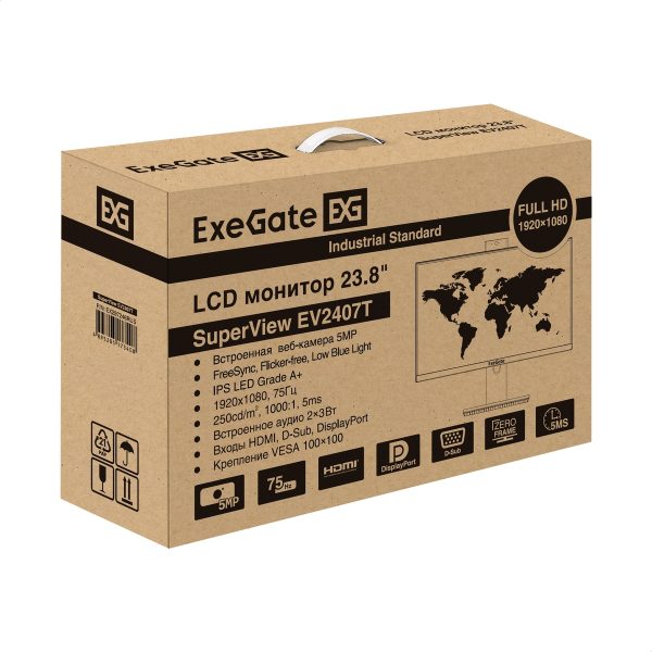 Монитор ExeGate 23.8" SuperView EV2407T EX297246RUS — изображение 9