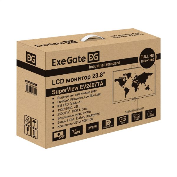 Монитор ExeGate 23.8" SuperView EV2407TA EX297247RUS — изображение 9