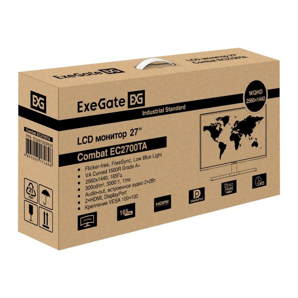 Монитор ExeGate 27" Combat EC2700TA EX297303RUS — изображение 9