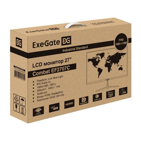 Монитор ExeGate 27" Combat EF2707C EX297306RUS — изображение 9
