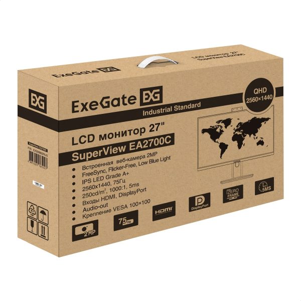 Монитор ExeGate 27" SuperView EA2700C EX298882RUS — изображение 9
