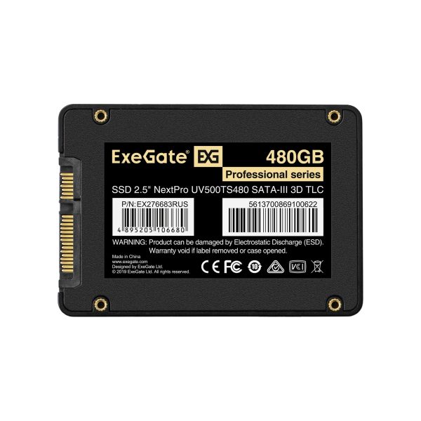 Накопитель SSD 2.5" 480GB ExeGate® NextPro UV500TS480 (EX276683RUS) — изображение 2