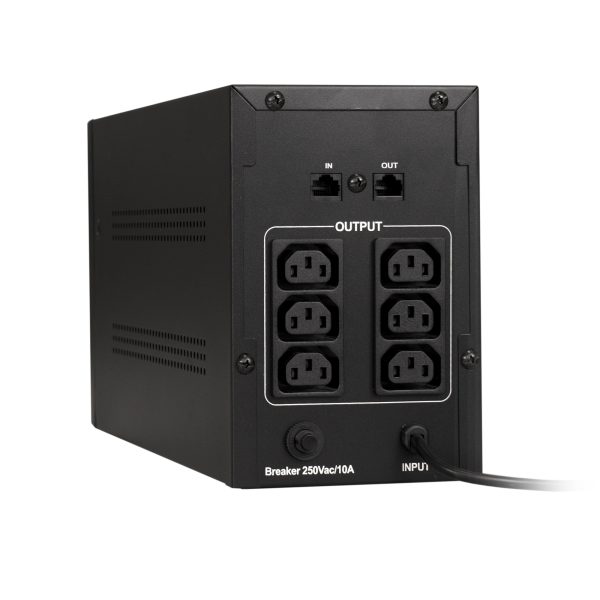 ИБП ExeGate SpecialPro UNB-1000.LED.AVR.6C13.RJ (EP285481RUS) — изображение 2