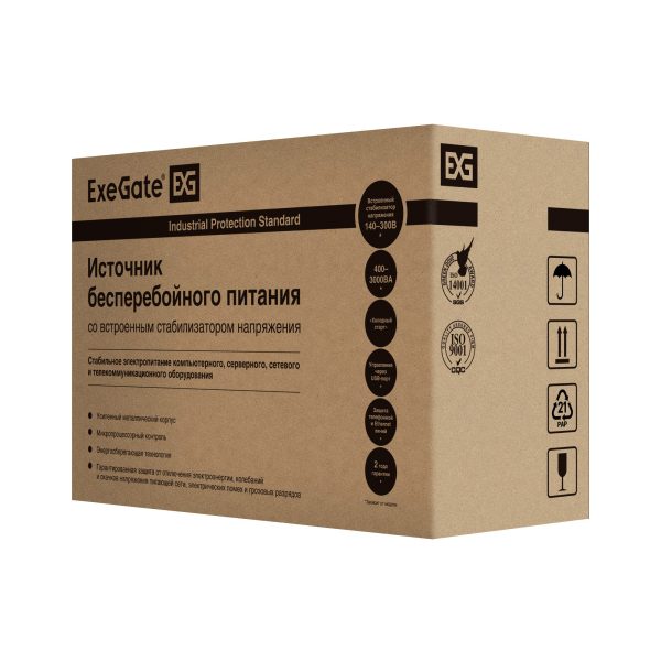 ИБП ExeGate SpecialPro UNB-2000.LED.AVR.4SH.RJ.USB (EP285515RUS) — изображение 4