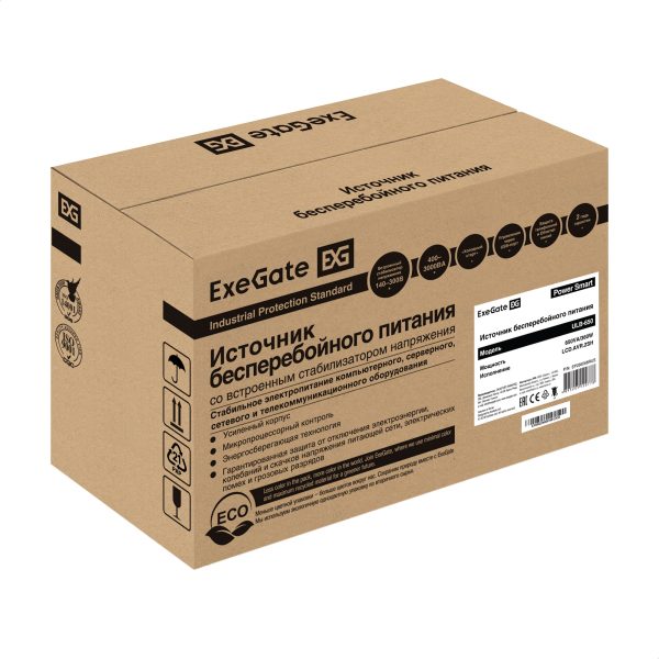 ИБП ExeGate Power Smart ULB-650.LCD.AVR.2SH (EP285568RUS) — изображение 5