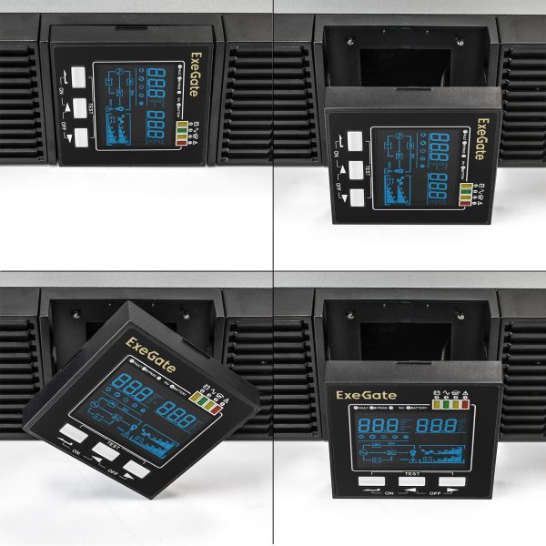 ИБП On-line ExeGate PowerExpert ULS-2000.LCD.AVR.6C13.USB.RS232.SNMP.2U (EP285647RUS) — изображение 5