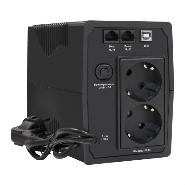 ИБП ExeGate Power Back BNB-1000.LED.AVR.2SH.RJ.USB (EX292786RUS) — изображение 2