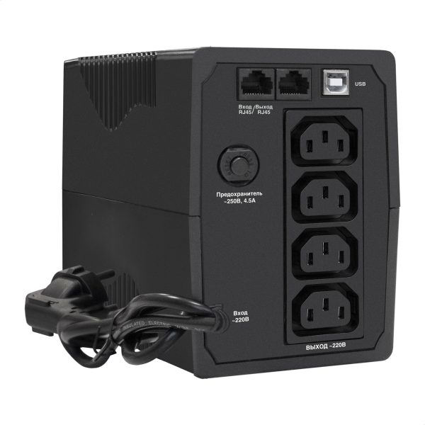 ИБП ExeGate Power Smart ULB-1000.LCD.AVR.4C13.RJ.USB (EX292790RUS) — изображение 3