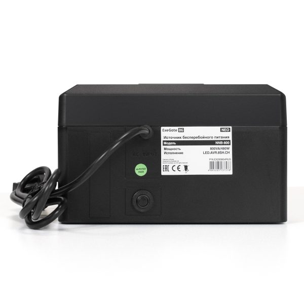 ИБП ExeGate NEO NNB-800.LED.AVR.8SH.CH  <EX293854RUS> — изображение 3