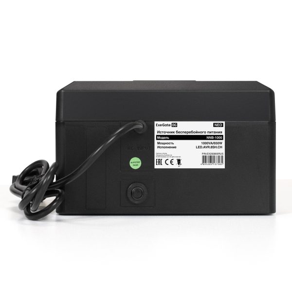 ИБП ExeGate NEO NNB-1000.LED.AVR.8SH.CH (EX293855RUS) — изображение 3