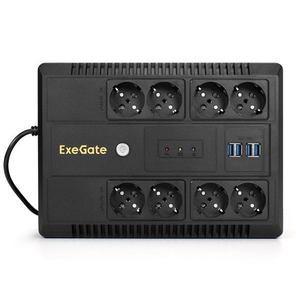 ИБП ExeGate NEO NNB-850.LED.AVR.8SH.CH (EX295012RUS) — изображение 2