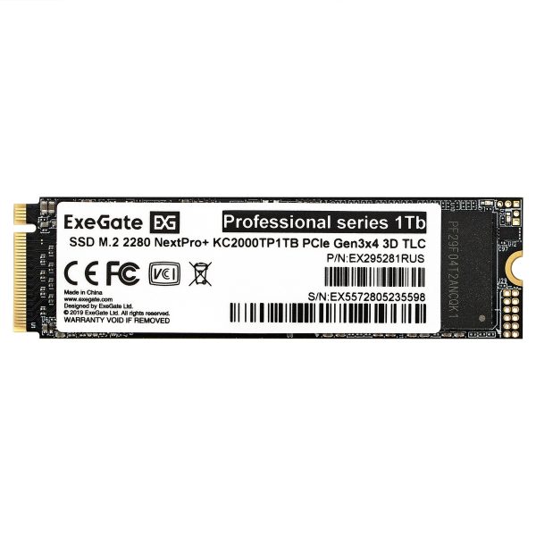 Накопитель SSD M.2 2280 1TB ExeGate® NextPro+ KC2000TP1TB (EX295281RUS) — изображение 2