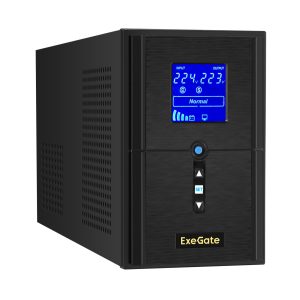 ИБП ExeGate SineTower SN-1000.LCD.AVR.2SH.1C13.USB (EX295981RUS)