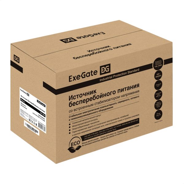 ИБП ExeGate SineTower SN-1000.LCD.AVR.2SH.1C13.USB (EX295981RUS) — изображение 6
