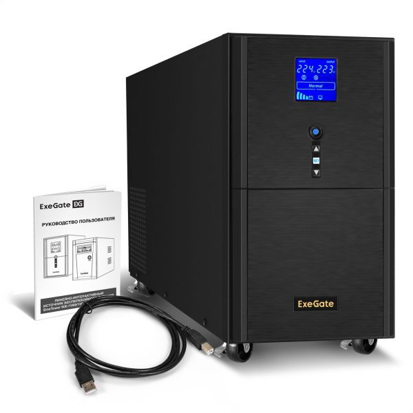 ИБП ExeGate SineTower SN-5000.LCD.AVR.2SH.1C13.T.RJ.USB (EX295985RUS) — изображение 7