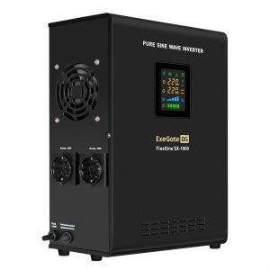 ИБП ExeGate FineSine SX-1000.LCD.AVR.2SH , крепление настенное/универсал (EX295997RUS)