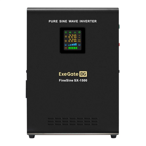 ИБП ExeGate FineSine SX-1500.LCD.AVR.2SH , крепление настенное/универсальное, Black (EX295998RUS) — изображение 2