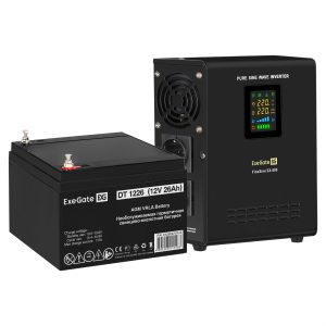 Комплект ИБП ExeGate FineSine SX-800.LCD.AVR.2SH + Батарея 26Aч, 1 шт. ), 1шт. (EX296516RUS)