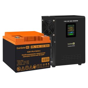 Комплект ИБП ExeGate FineSine SX-800.LCD.AVR.2SH + Батарея 45Aч, 1 шт. ), 1шт. (EX296522RUS)