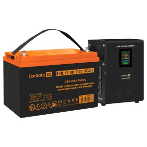 Комплект ИБП ExeGate FineSine SX-800.LCD.AVR.2SH + Батарея 100Aч, 1 шт. ), 1шт. (EX296532RUS)