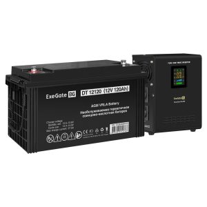 Комплект ИБП ExeGate FineSine SX-800.LCD.AVR.2SH + Батарея 120Aч, 1 шт. ), 1шт. (EX296533RUS)