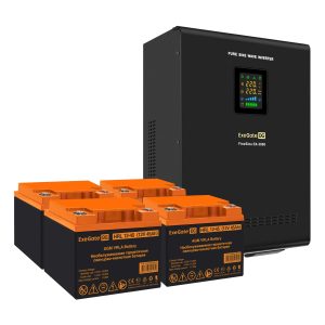 Комплект ИБП ExeGate FineSine SX-3000.LCD.AVR.2SH.T + Батарея 45Aч, 4 шт. ), 4шт. (EX296637RUS)