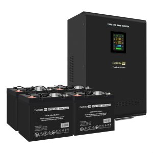 Комплект ИБП ExeGate FineSine SX-5000.LCD.AVR.2SH.T + Батарея 55Aч, 4 шт. ), 4шт. (EX296661RUS)
