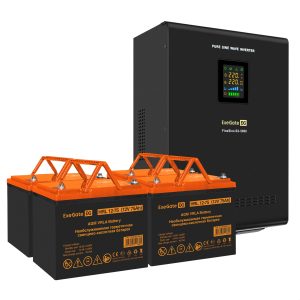 Комплект ИБП ExeGate FineSine SX-5000.LCD.AVR.2SH.T + Батарея 75Aч, 4 шт. ), 4шт. (EX296666RUS)