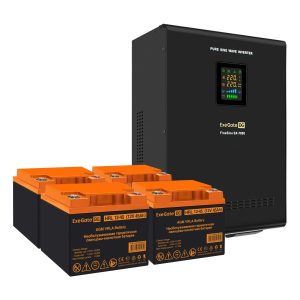 Комплект ИБП ExeGate FineSine SX-7000.LCD.AVR.2SH.T + Батарея 45Aч, 4 шт. ), 4шт. (EX296683RUS)