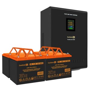 Комплект ИБП ExeGate FineSine SX-7000.LCD.AVR.2SH.T + Батарея 80Aч, 4 шт. ), 4шт. (EX296690RUS)