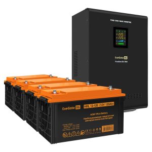 Комплект ИБП ExeGate FineSine SX-7000.LCD.AVR.2SH.T + Батарея 120Aч, 4 шт. ), 4шт. (EX296695RUS)
