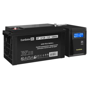 Комплект ИБП ExeGate SineTower SZ-600.LCD.AVR.1SH + Батарея 120Aч, 1 шт. ), 1шт. (EX296783RUS)