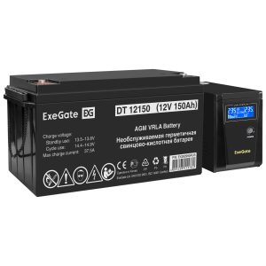 Комплект ИБП ExeGate SineTower SZ-600.LCD.AVR.1SH + Батарея 150Aч, 1 шт. ), 1шт. (EX296786RUS)