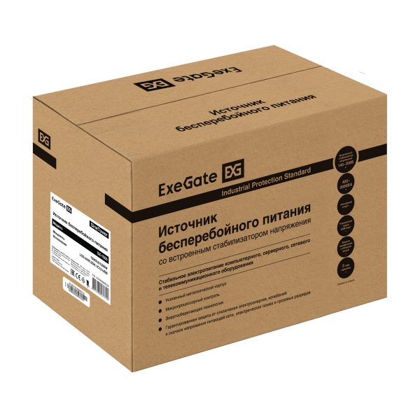 Комплект ИБП ExeGate SineTower SZ-1500.LCD.AVR.2SH.1C13.USB + Батарея 80Aч, 2 шт. ), 2шт. (EX296825RUS) — изображение 6