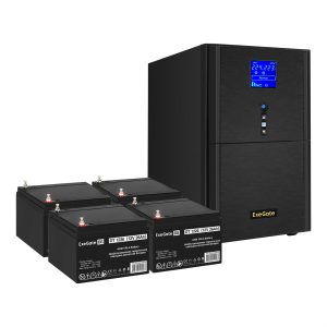 Комплект ИБП ExeGate SineTower SZ-3000.LCD.AVR.3SH.1C13.RJ.USB + Батарея 26Aч, 4 шт. ), 4шт. (EX296858RUS)