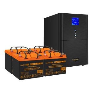 Комплект ИБП ExeGate SineTower SZ-3000.LCD.AVR.3SH.1C13.RJ.USB + Батарея 33Aч, 4 шт. ), 4шт. (EX296861RUS)