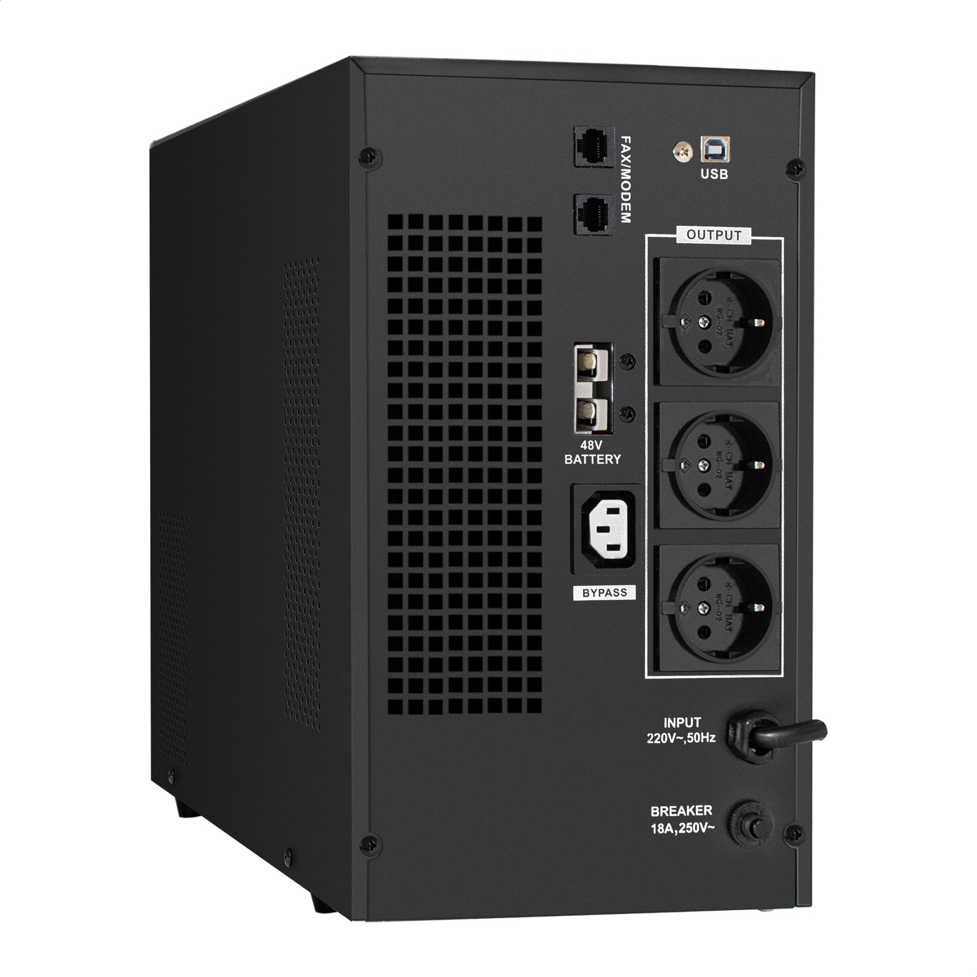 Комплект ИБП ExeGate SineTower SZ-3000.LCD.AVR.3SH.1C13.RJ.USB + Батарея 120Aч, 4 шт. ), 4шт. (EX296875RUS) — изображение 2