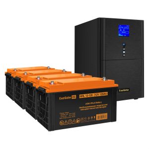 Комплект ИБП ExeGate SineTower SZ-5000.LCD.AVR.2SH.1C13.T.RJ.USB + Батарея 120Aч, 4 шт. ), 4шт. (EX296899RUS)