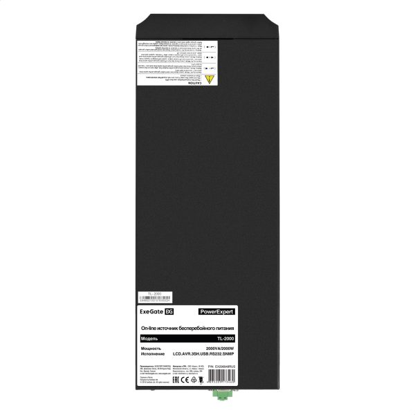 ИБП On-line ExeGate PowerExpert TL-2000.LCD.AVR.3SH.USB.RS232.SNMP (EX296948RUS) — изображение 5
