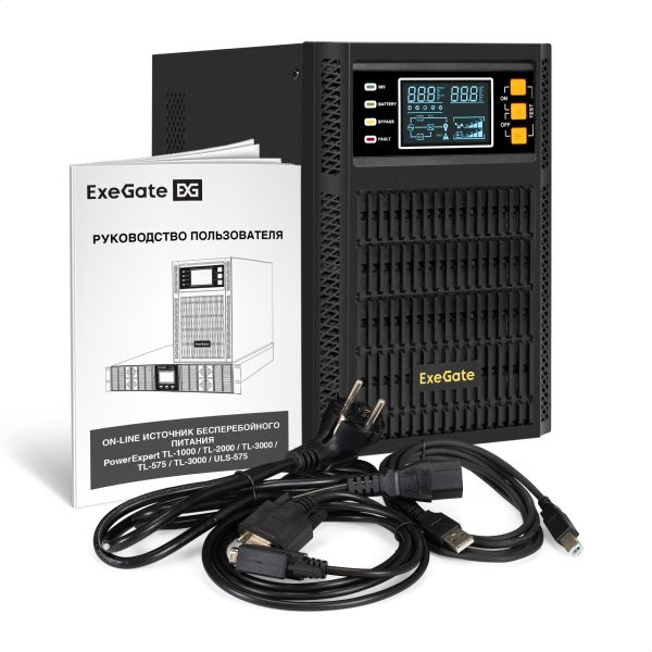 ИБП On-line ExeGate PowerExpert TL-2000.LCD.AVR.3SH.USB.RS232.SNMP (EX296948RUS) — изображение 6