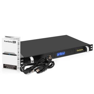 ИБП ExeGate 1U ServerRM UNL-650.LCD.AVR.4C13.RJ.USB.1U (EX297833RUS)