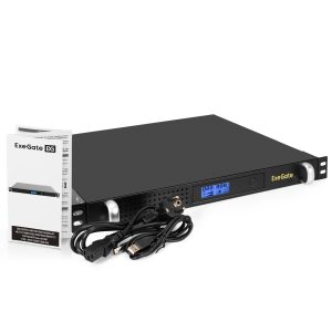 ИБП ExeGate 1U ServerRM UNL-1000.LCD.AVR.6C13.RJ.USB.1U (EX297834RUS)