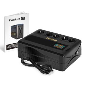 ИБП ExeGate NEO Smart BU-1000.LCD.AVR.5SH.RJ.USB (EX298095RUS)